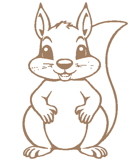 Squirrel icon symbolizing Mini Morgans Nursery childcare values in Hertford